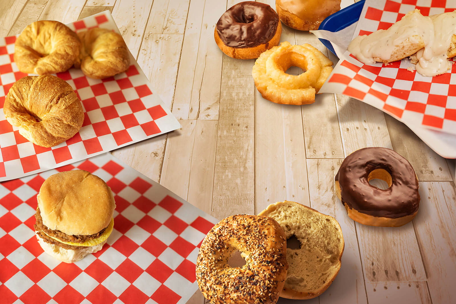 Background | Serving Donuts & Breakfast with a Smile