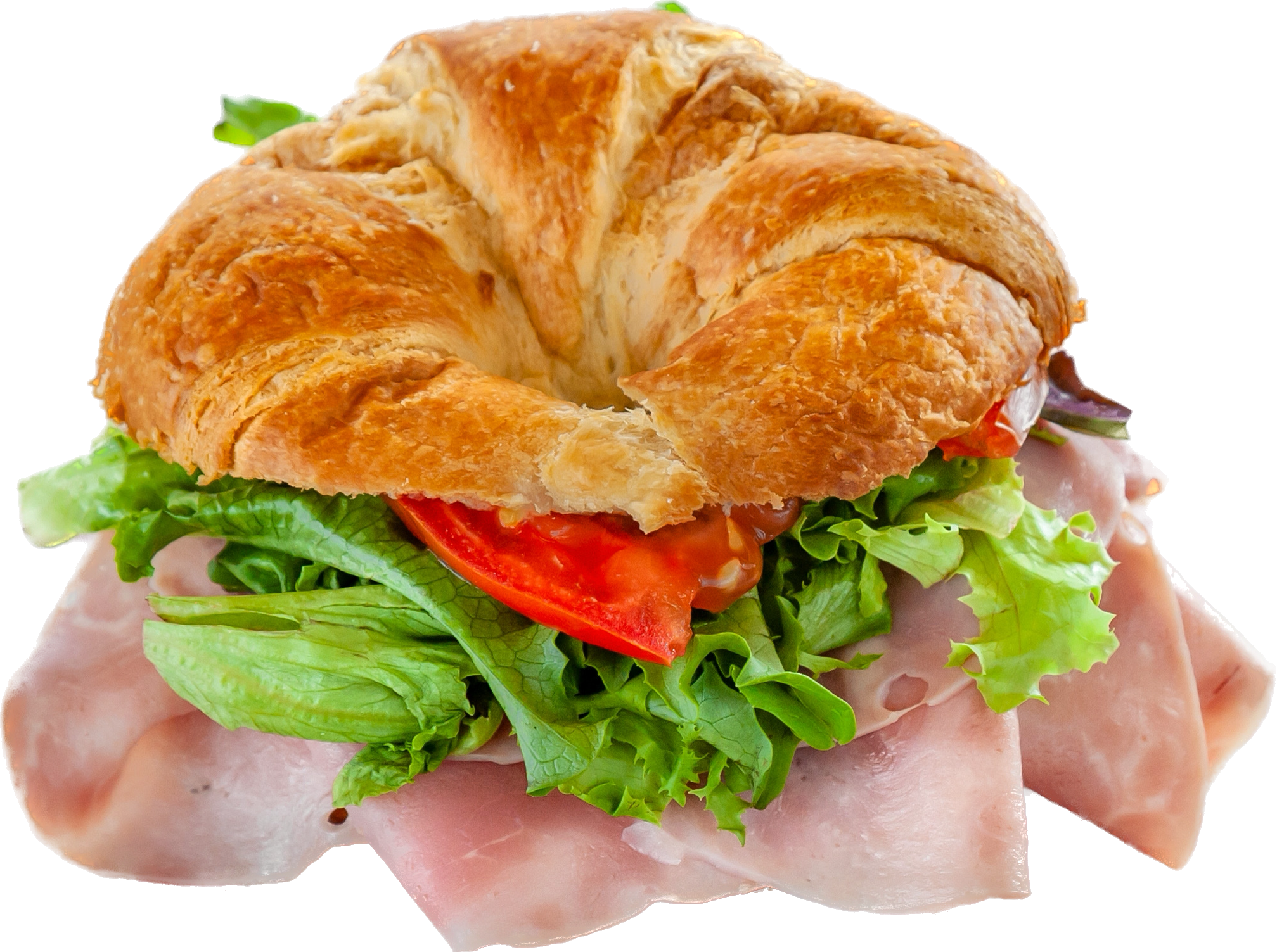 Ham and Cheese Croissant Sandwich